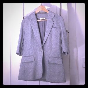 Calvin Klein grey cotton blazer
